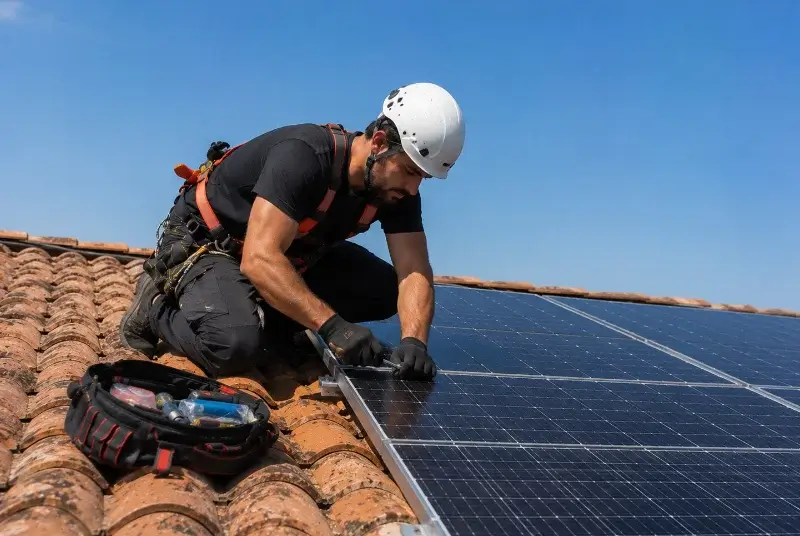 Maintenance et monitoring de panneaux solaires à Pierric